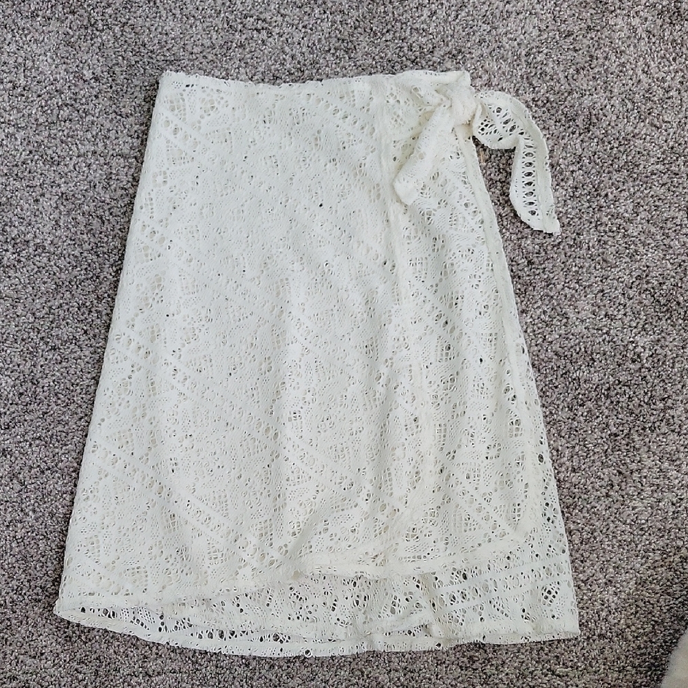Lace Swim Cover Skirt